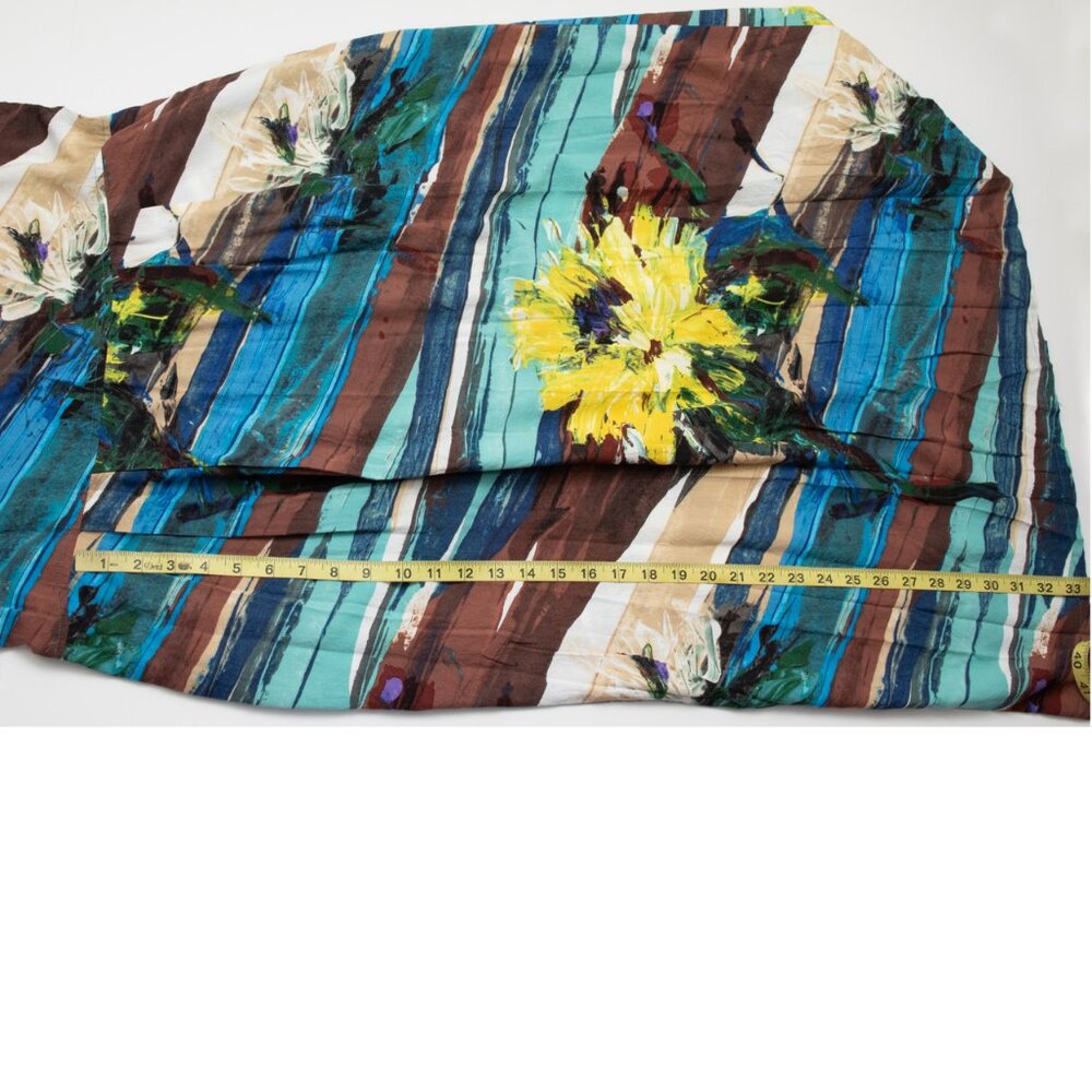 Jams World Janice Dress Midi Sleeveless Sandalwood Print Brown Blue Size Medium - Picture 6 of 7